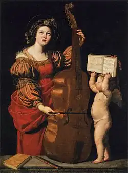 Sainte Cécile jouant du violon, 1617-1618, musée du Louvre, Paris.
