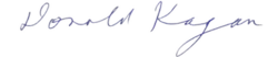 signature de Donald Kagan