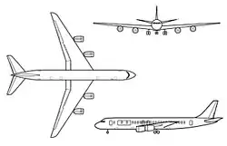 Description de l'image Douglas DC-8 3-view.jpg.