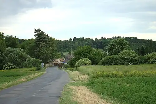 Drahobuz : entrée du village.