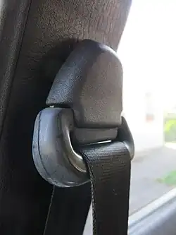 Gros plan sur un point d'ancrage haut pour la sangle abdominale