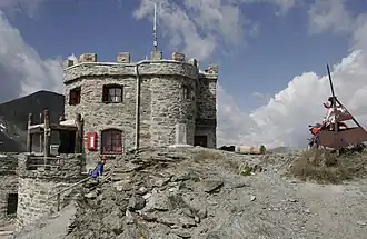 Vue du piz da las Trais Linguas.