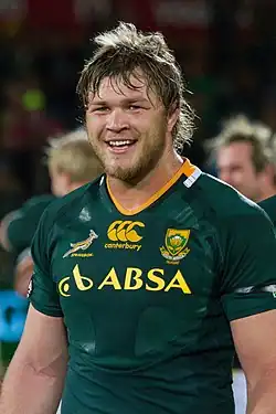 Description de l'image Duane Vermeulen 2012 Springboks.jpg.