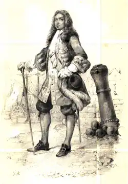 René Duguay-Trouin (1673-1736), corsaire, lieutenant-général de la Marine sous Louis XIV.