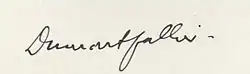 Signature de Amédée Dumontpallier