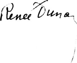 signature de Renée Dunan