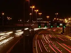 Route européenne 17 de nuit à Anvers