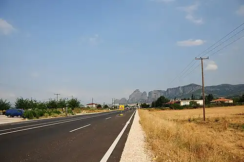 Tronçon de Tríkala à Kalambáka.