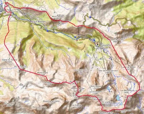 Carte topographique.