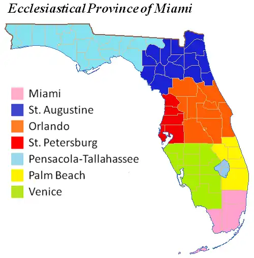 Province ecclésiastique de Miami.