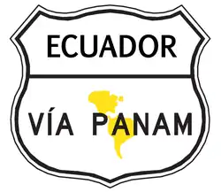 Logo de la route en Équateur