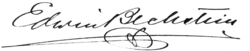 signature d'Edwin Bechstein