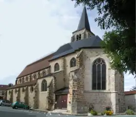 Vue du chevet de l'église.