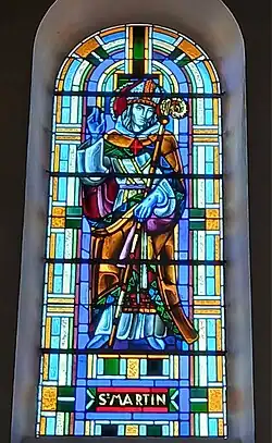 Vitrail de saint Martin.