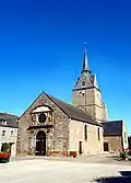 Église de Rânes construite par Samson II de Saint-Germain (Baronnies de Rasnes et de Saint-Georges d'Aunay, branche dite d'Annebecq)