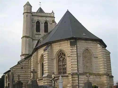 Église Saint-Léger Eperlecques (Pas-de-Calais).
