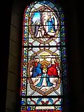 Vitrail "À la Dame du Ciel Reconnaissance".