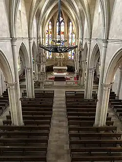 Vue intérieure de l'église.