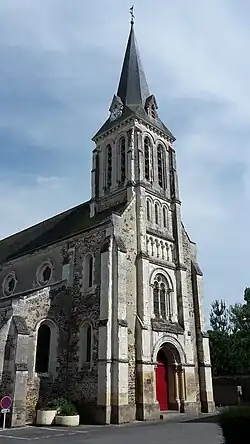 Photographie du clocher de l'église.