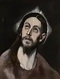 Tête du Christ, par Le Greco, vers 1579-1586.