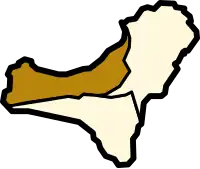 Localisation de La Fronteradans l'île d'El Hierro.