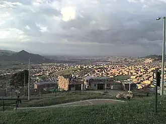 Vue du quartier "El Uval" à Usme