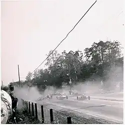 Photo de l'accident mortel du pilote Atterberg en mai 1963.