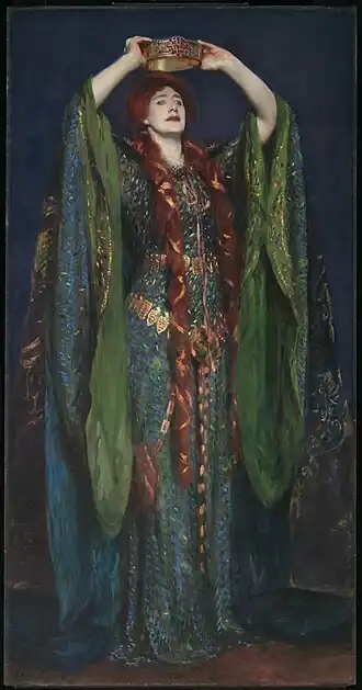 Ellen Terry en Lady Macbeth, de John Singer Sargent (1889).