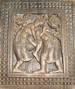 Deux lutteurs Angampora.