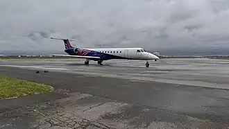 Embraer 145 F-HFCN de Thalair sur l'aéroport de Saint-Nazaire en 2024