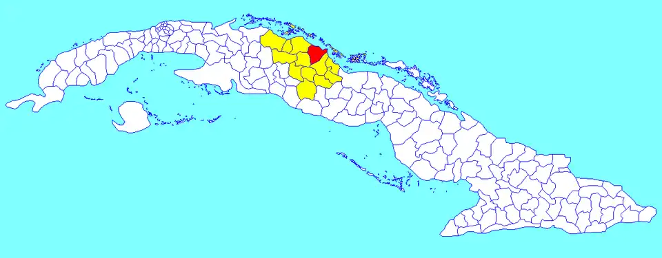 Municipalité d'Encrucijada dans la province de Villa Clara