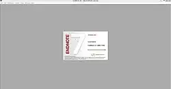 Description de l'image Endnote X7.1 running on Windows 8.1.JPG.