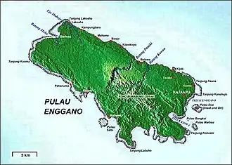 Carte d'Enggano.