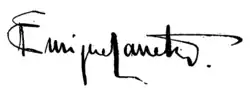 signature d'Enrique Larreta