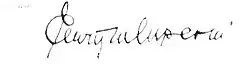 Signature de Enrique Mosconi