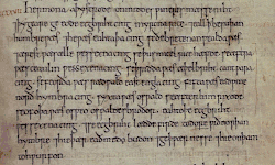 Photographie couleur du manuscrit de la Chronique anglo-saxonne