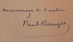 signature de Paul Bourget