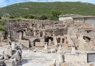 Les maisons en terrasses.