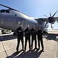 L'équipe de mécaniciens de l'A400M Tactical Display.