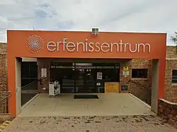 Entrée du centre du patrimoine afrikaner.