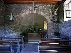 Intérieur de la chapelle.