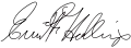 Signature de Ernest Hollings