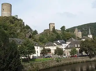 Le château d'Esch-sur-Sûre, Luxembourg