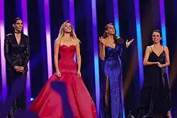 Photo des quatre présentatrices du Concours.