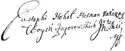 signature d'Ostap Gogol