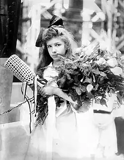 Baptême du destroyer USS Wainwright en 1915.