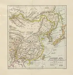 1898. Carte publiée par le Britannique Archibald Ross Colquhoun.