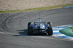 Photo de la partie arrière de la Williams FW33