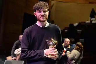 Jérémie Moreau avec le Fauve d'or