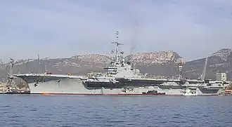 Le Foch en octobre 2000 à Toulon, avant son départ pour le Brésil.